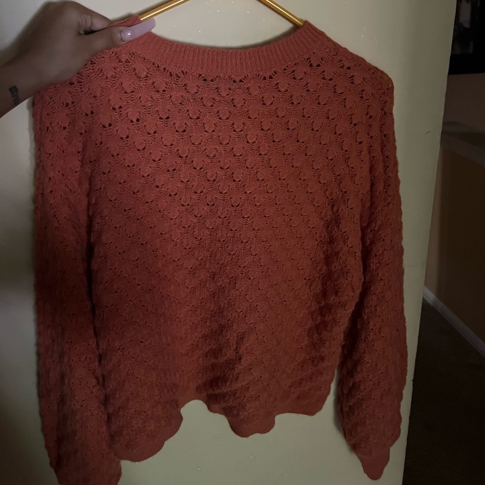 Orange sweater